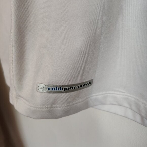 Ladies SZ M Under Armour White LS Coldgear Shirt - Picture 2 of 4